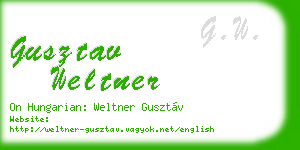 gusztav weltner business card