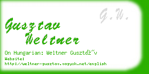 gusztav weltner business card